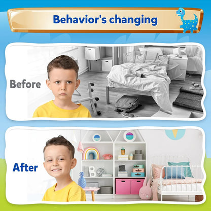 Kids Behavior & Responsibility Reward Chart with 2,328 Stickers – Daily Chore & Positive Habit Tracker