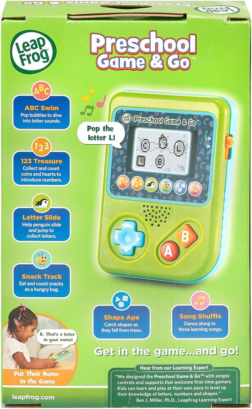 LeapFrog Preschool Game & Go Handheld Learning Game – Interactive Educational Toy