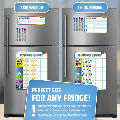 Large Magnetic Reward Chart for Kids – Behavior, Chore & Responsibility Tracker