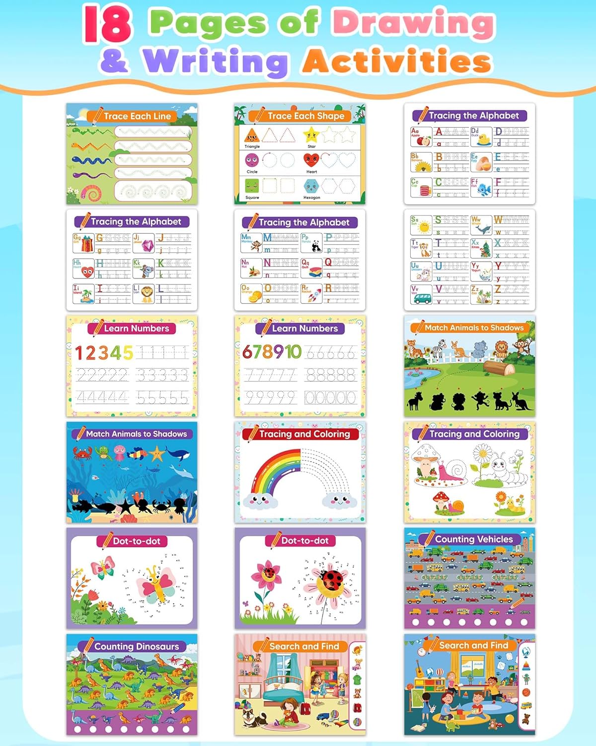 Toddler Busy Book – Montessori Preschool Learning Activities for Kids Ages 3–5