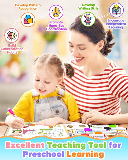 Toddler Busy Book – Montessori Preschool Learning Activities for Kids Ages 3–5