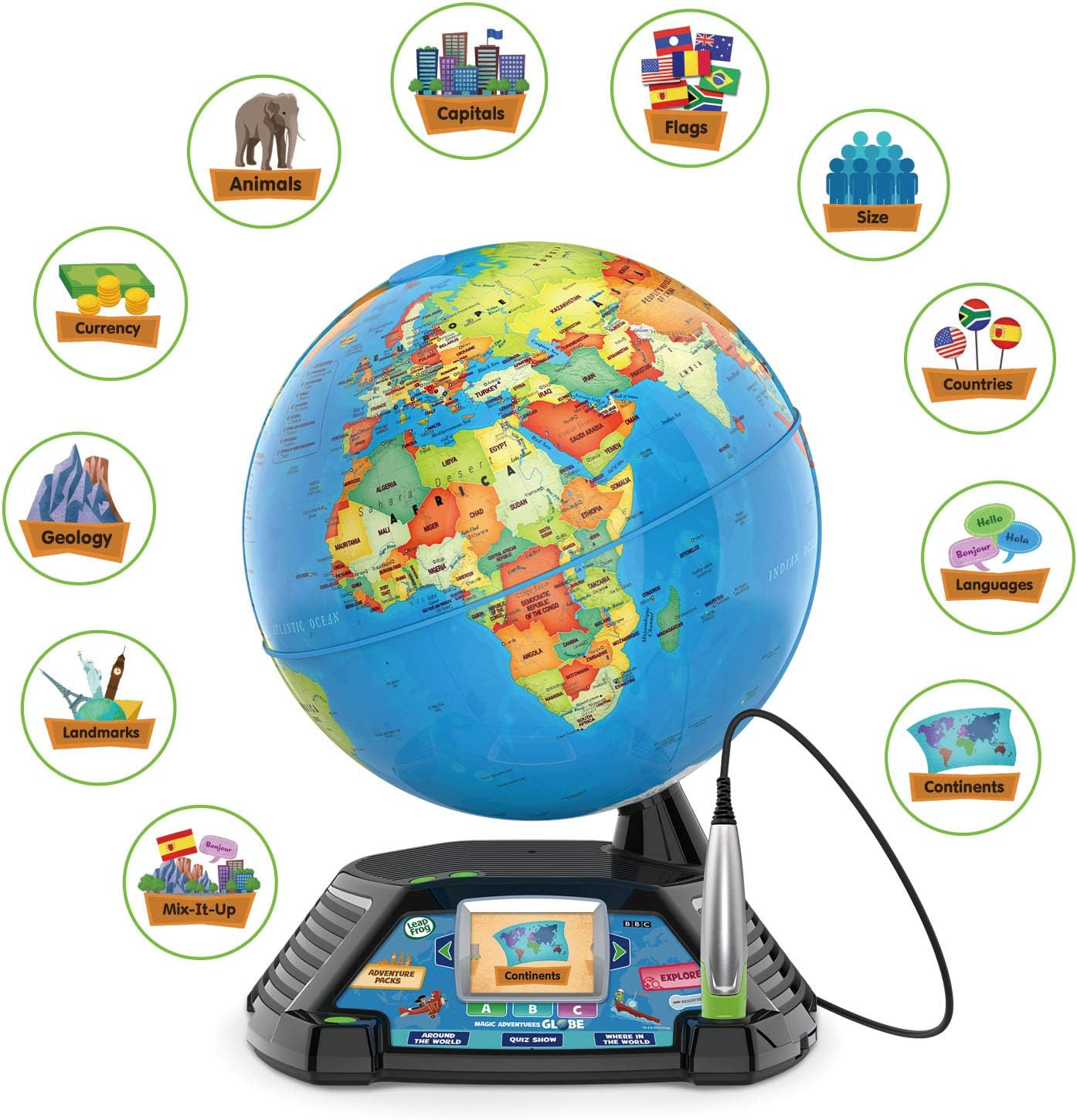 LeapFrog Magic Adventures Globe – Interactive Educational Learning Toy